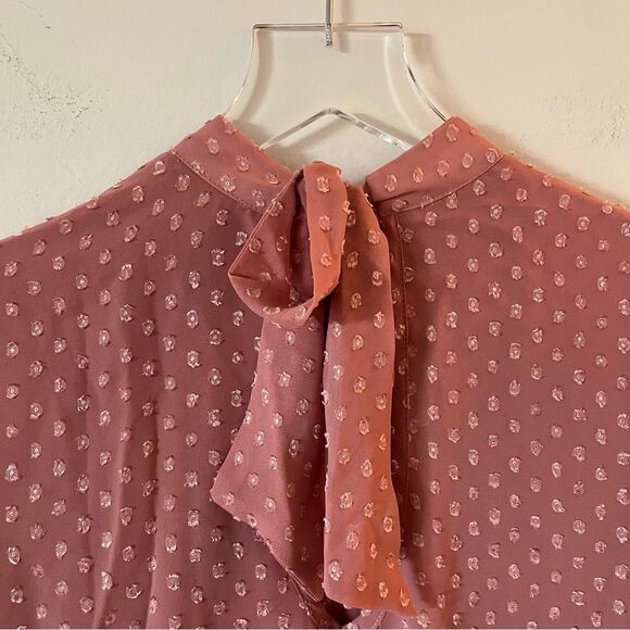 NWT BOG Band of the Free Bohemian Blouse Top Bell Sleeves V Neck Keyhole back XS - Picture 10 of 15